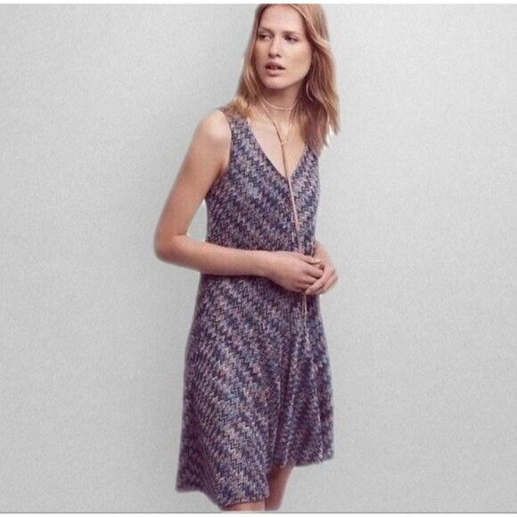 Anthropologie Maeve Westwater Open Knit Dress Size Small High Low Hemline Boho - Picture 1 of 8